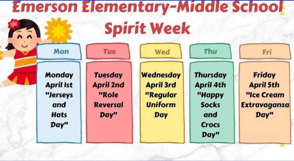  Spirit Week Announcement